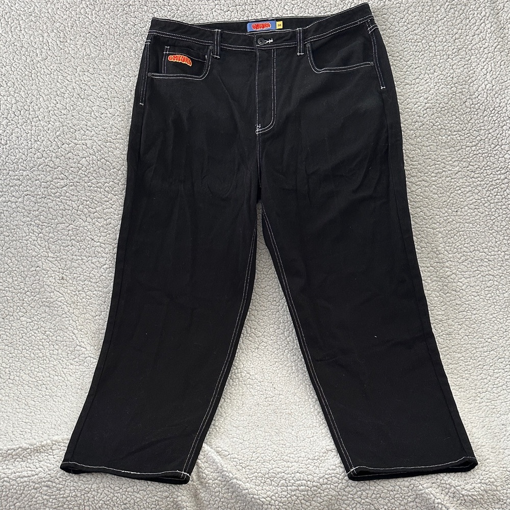 Empyre Men's Relaxed Fit Black Jeans